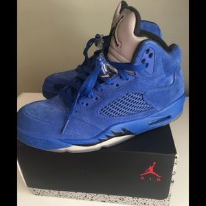 Nike Air Jordan 5 Retro- Royal Blue SZ 9 1/2